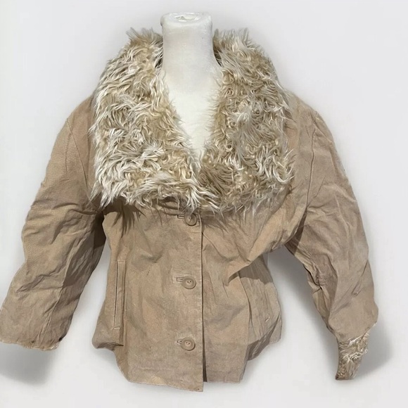 Hudson Place Leather & Faux Fur Coat - Picture 2 of 10